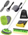 @utos 8Pcs Car Wash Kit, 62’’ Car Wash Brush with Long Handle, Microfiber Carwash Kit Set, Car Washing Supplies for Cars RV Truck Exterior