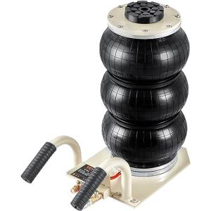 VEVOR Air Jack, 3 Ton/6600 lbs Triple Bag Air Jack, Airbag Jack with Six Steel Pipes, Lift up to 17.7 inch/450 mm, 3-5 s Fast Lifting Pneumatic Jack, with Short Handles for Car Repair