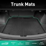 Diffcar Floor Mats for Chevy Malibu: 2016 2017 2018 2019 2020 2021 2022 2023 2024 2025 All Weather TPE Black Automotive Car Accessories for Chevrolet Malibu 16-25 (Set of 4 Mats)