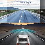 Dash Cam Front and Inside, 1080P Dual Dash Cam for Car, 3.16 Inch IPS Screen Driving Recorder with IR Night Vision, Loop Recording, Wide Angle Lens, 24H Parking Traffic Recorder