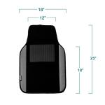 FH Group Car Floor Mats - Carpet for Cars, Universal Fit Automotive All Purpose Car Protector Mat for Most Sedan, SUV, Truck Floor Mats Black