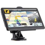GPS Navigator for Car, 2026 Map 7 inch Touch Screen Car GPS 256-16GB,Voice Turn Direction Guidance, Support Speed and Red Light Warning, North America Lifetime map Free Update Truck(Green)