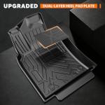 KUST Floor Mats Cargo Mat for Honda Accord Sedan 2013-2017, All Weather Floor Liners with Cargo Mat for Accord Accessories Rear Car Mats TPE Rubber Raised Edge