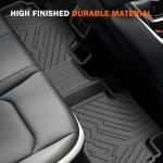 KUST Floor Mats Cargo Mat for Honda Accord Sedan 2013-2017, All Weather Floor Liners with Cargo Mat for Accord Accessories Rear Car Mats TPE Rubber Raised Edge