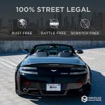 Rightcar Solutions Silicone License Plate Frame Rust Proof, Rattle Proof, Weather Proof Universal License Plate Holder for Front and Rear, Street Legal, No Obstruction - Black 2 Pack