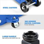 DNA Motoring 1.5 Ton Car Floor Jack Low Profile Hydraulic Trolley Service/Floor Jack, 1.5T / 3000 lbs Capacity, Lifting Range 5.3 Inch -12 Inch, with Storage Case, Blue, TOOLS-00327