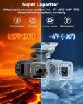 N5 PRO 4K 4 Channel Dash Cam, 360° All-Around View, 1080P Rear and Inside, 5G WiFi 6 - Up to 10MB/s, Built-in GPS, 8 IR Night Vision, G-Sensor, 24H Parking Mode, Free 128GB SD Card Included