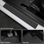 GALVAGNITE Floor Mats for Hyundai Elantra Gas 2021-2026, All Weather Floor Mats Trunk Cargo Liner and Door Sill Guards Accessories, Full Coverage Set (Not fit Hybrid Models)