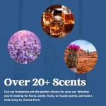 C&E Craft Co Hanging Car Air Freshener Diffuser 2 Pack, Long Lasting Fragrance Oil Car Freshener, Glass Bottle Auto Air Freshener, Made in USA (Fresh Linen)