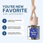 C&E Craft Co Hanging Car Air Freshener Diffuser 2 Pack, Long Lasting Fragrance Oil Car Freshener, Glass Bottle Auto Air Freshener, Made in USA (Fresh Linen)