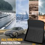 GALVAGNITE Floor Mats for Hyundai Elantra Gas 2021-2026, All Weather Floor Mats Trunk Cargo Liner and Door Sill Guards Accessories, Full Coverage Set (Not fit Hybrid Models)