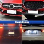 ZIMISI 2PCS Matte Black License Plate Frames, Stainless Steel Tag Frame, Car License Plate Protector Holder with Screws Fasteners Caps, Universal Front & Rear Car License Plate Cover (2 Holes/Black)