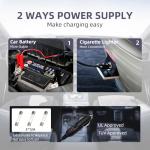 EFFIROSO Portable 5 Ton 12V Electric Car Jack Kit Hydraulic Floor Jack with Tire Inflator Pump for Vehicle Emergency Repair Kit 11023lbs Jack Only