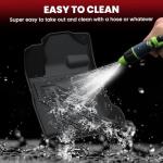 LASFIT Floor Mats for Subaru Outback & Legacy 2020-2025, All Weather TPE Custom Fit Easy Clean Durable No-Curling Floor Liners for Subaru Outback 1st & 2nd Row Car Mats, Black