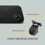 Stinger Universal 9.66” 4K UHD Touchscreen Digital Rear View Mirror Monitor & 4K Front Dashcam, 2K Back Up Camera, Anti-Glare Night Vision, Built-in DVR w/ 64GB SD Card, Impact Detection