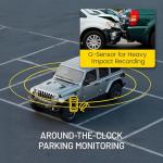 Stinger Universal 9.66” 4K UHD Touchscreen Digital Rear View Mirror Monitor & 4K Front Dashcam, 2K Back Up Camera, Anti-Glare Night Vision, Built-in DVR w/ 64GB SD Card, Impact Detection