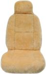 Eurow Australian Merino Sheepskin Car Seat Cover, Plush Universal Fit for Most Vehicles, Summer Cool & Winter Warm, Side Airbag Safe, Easy Installation, 56 x 23 Inches, Single Seat, Beige