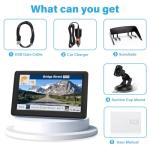 GPS Navigator for Car Truck RV,7 inch Touch Screen Latest 2026 Map, Real Voice Spoken Turn-by-Turn Direction Reminding Navigation System, Vehicle GPS with Speed and Red Light Warning