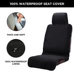 DREAMANIA Waterproof Seat Cover, 2pcs Upgraded Sweat Carseat Protector, Perfect for Universal Anti-Slip Car Truck SUV Seat, Ideal for Surfing Yoga Gym Workout, Black