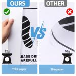 100 Pcs Paper Car Floor Mats - 20"x16" Disposable Auto Floor Pads with Footprint Words | Bulk White Kraft Paper Mats for Car Detailing Supplies, Dealerships & Vehicle Protection