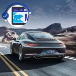 QUANQIUFEI 2 Pack Black License Plate Frames, Stainless Steel License Plate Cover, Matte License Plate Holder Car Accessories with Screw Caps（2 Holes）