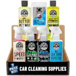 Chemical Guys Starter Car Care & Cleaning Kit, 7-Piece Detailing Car Wash Kit with 6 Premium 16 oz Care Chemicals and Accessories for Washing, Waxing, and Interior Cleaning
