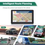 GPS Navigator for Car Truck RV, 7-Inch Car GPS with 2026 Maps Free Lifetime Updates, Voice Guidance, Speed Camera Alerts, Custom Truck Routing, Turn-by-Turn Voice Guidance (Blue)