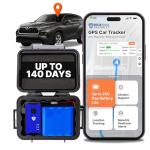 Brickhouse Security GPS Car Tracker - Hidden Tracker for Vehicles - Long Lasting Battery 140-Day LTE GPS Tracking Device for Vehicles with Magnetic Case & Extended Battery - Subscription Required
