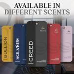 Greed Disposable Card Freshener for Men | Car Scents Air Freshener with Greed Fragrance | Strong Car Perfume Air Freshener with Odour Eliminating Technology | Greed by Perfa
