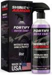 SHINE ARMOR Fortify Quick Coat – 3-in-1 Ceramic Coating Spray (8oz) | Waterless Wash, Shine & Protection | Streak-Free, Hydrophobic Car Wax for Paint & Trim
