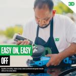 3D GLW Series Ceramic Wax – SiO2 Infused Car Wax for Ultimate Gloss, Hydrophobic Protection & Easy Application | Ultra Slick Shine | Made in USA 16 oz