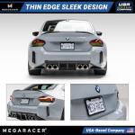 Powder-Coated Matte Black Thin License Plate Frame – 1 Piece, Car Wash Proof Stainless Steel, Rust-Free, Rattle-Free, Street Legal, Slim 2 Hole with Screw Caps, Gloss Metal Front or Rear Tag Holders