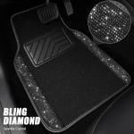 Sparkling Bling Diamond Car Floor Mats - 4pcs