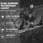 Sparkling Bling Diamond Car Floor Mats - 4pcs