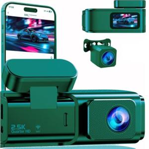 Dual Dash Cam Front and Rear with Wi-Fi