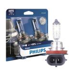 Philips H11 Vision Upgrade Headlight Bulbs, 2 Pack