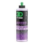 3D Speed Car Polish & Wax – 8oz – All-In-One Scratch Remover & Swirl Correction with Wax Protection