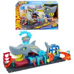 Hot Wheels City Ultra Shark Car Wash Track Set