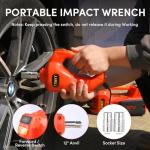Electric Car Jack Kit with Impact Wrench & Pump