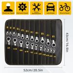 22-Piece Ratcheting Wrench Set with Organizer