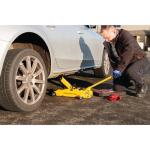 Performance Tool W1640 2-1/2 Ton Garage Jack, (5,000 lbs.) 5-15.5-Inch Lift, Swivel Casters, For Cars/Trucks