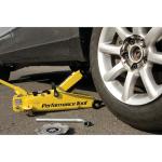 Performance Tool W1640 2-1/2 Ton Garage Jack, (5,000 lbs.) 5-15.5-Inch Lift, Swivel Casters, For Cars/Trucks