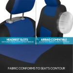 BDK Blue and Black Full Car Seat Covers Set