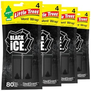 LITTLE TREES Black Ice Vent Wrap Air Fresheners