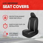 Waterproof Gray Seat Covers for Cars & Trucks