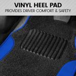 BDK Blue Car Seat Covers & Floor Mats Set