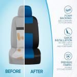 BDK Blue Car Seat Covers & Floor Mats Set