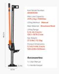 VEVOR Farm Jack,48" Utility High Lift Farm Jack, 7000 lbs Capacity Ratcheting Off Road Utility Jack, Heavy-Duty Farm Jack for Tractor, Truck, SUV, Bumper Lift, Orange