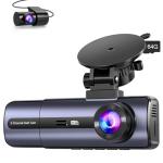 3-Channel 4K WiFi Dash Cam with 64GB Card