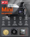 Vantrue E1 Lite 1080P WiFi Mini Dash Cam with GPS and Speed, Free App, Voice Control Detachable Dash Camera, 24 Hours Parking Mode, Night Vision, Motion Detection, Loop Recording, Support 512GB Max